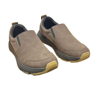 New In Box Gerry Mens Size 13 Brown Faux Leather Slide On Moc II Sneakers Shoes